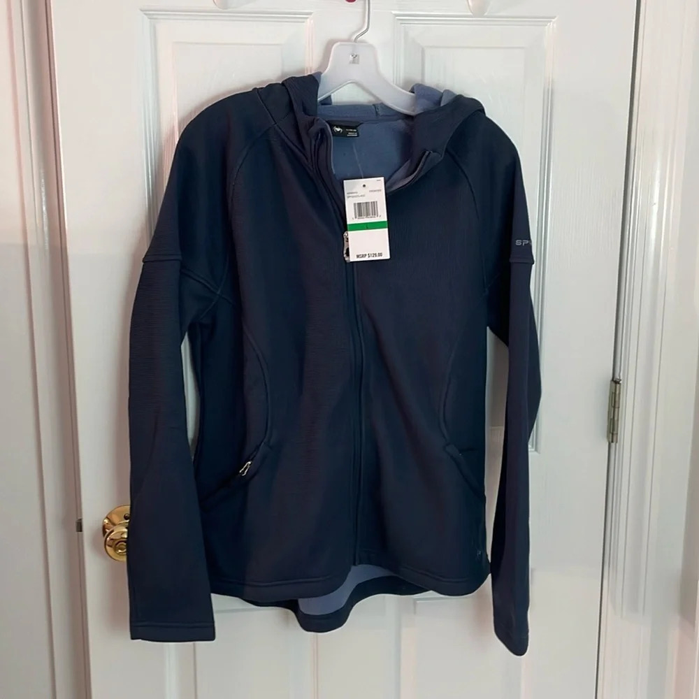 Spyder light fleece lined hooded jacket